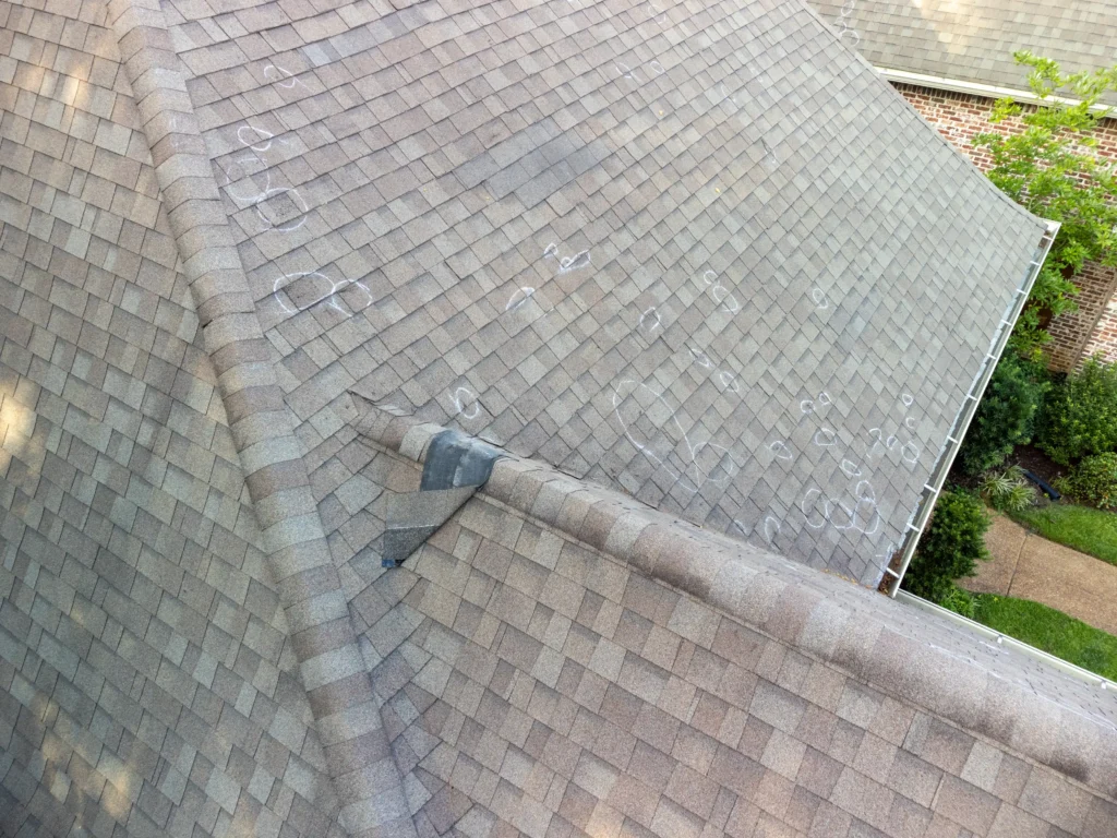 Hail Damage Roof Repair - Hail Storm Damaged Roof in North Carolina